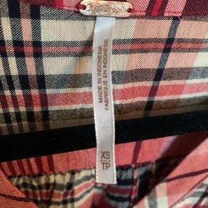 Free people over sized shirt dress. Looks great with leggings and boots.